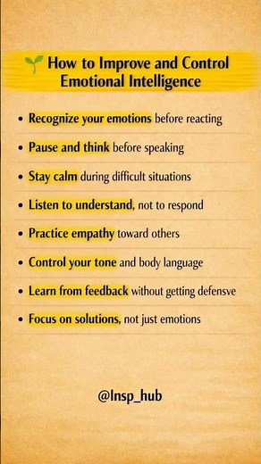 How to Control Your Emotional Intelligence 🧠