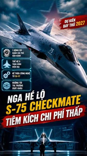 Latest Military News | Russia Unveils the S-75 Checkmate, the Low-Cost Stealth Fighter #militaryn...