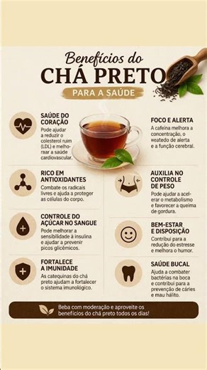 Benefícios do chá preto para saúde #saude #dicasdesaude #remediocaseiro