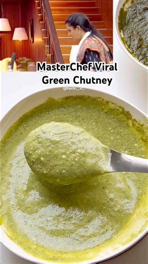 Viral MasterChef Green Chutney #shorts #greenchutney #masterchefindia