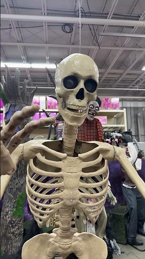 12 ft. Grave & Bones Giant-Sized Skelly with LifeEyes™ LCD Eyes H5 | Home Depot