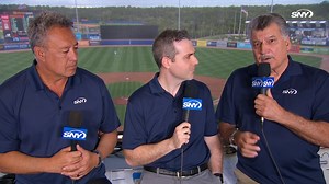 He's baaaaack! Keith joins Steve and Ron in the booth to make his spring debut and shares what he has seen from the team so far this spring | SNY