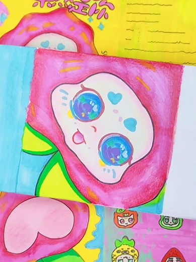 วาดรูปคิมม่อนผลไม้สุดน่ารัก