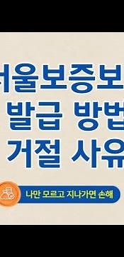 서울보증보험 발급 방법 및 거절 사유(10분)