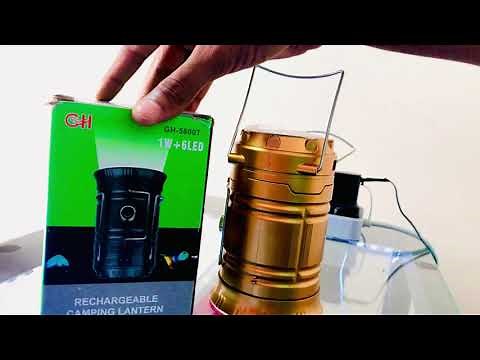 Rechargeable SH-5800T Solar Camping Lantern Emergency LED