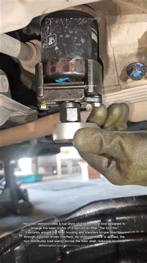 Specialized Oil Filter Removal Tool Simplifies Tight-Space Service