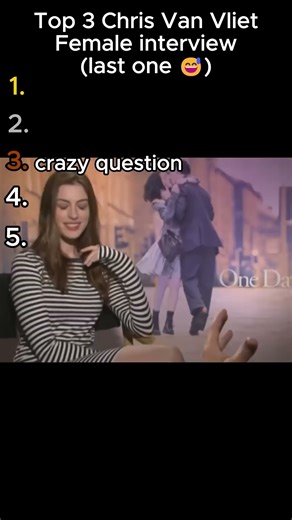 Top 3 Chris Van Vliet Female Interview