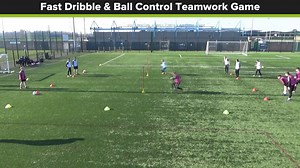 15K views · 358 reactions | Teamwork Relay Game ⚽️ Quality fun fast paced relay game to try with your team at the start or end of the session to promote teamwork and ball control. Watch more FREE content here: https://footballdna.co.uk/sessions/categories-outfield/skills-free-content/session_sype-practice/ | Football DNA | Facebook