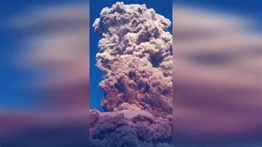 Mount Lewotobi volcano erupts sending 32,000ft ash column skywards