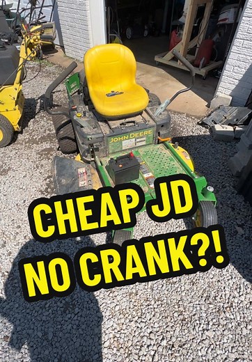 Fixing a Cheap JD Z335E Lawn Mower No Crank Issue