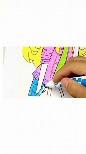 Desenho de colorir da Barbie | Boneca Barbie | #shorts - Pintar e Colorir