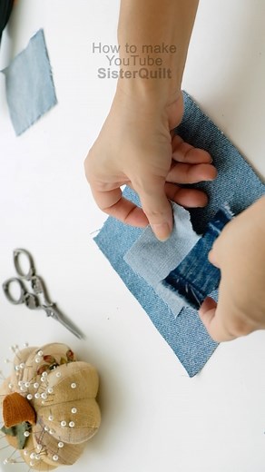 How to make recycled denim | sewing | easy | tutorial� #fblifestyle #online #handmade #bag #DIY #tutorial | SisterQuilt
