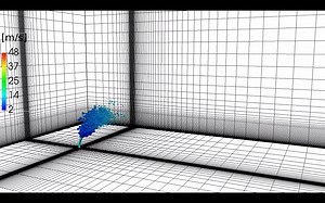 Spray formation in liquid jet in crossflow