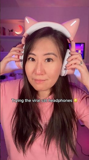 Trying the viral cat headphones 🐱🎧 | cute tech unboxing