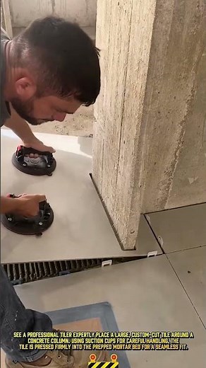 Smart tile setting process for seamless floor installation #dailywork #satisfying #shorts