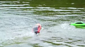 HOLYFUN Remote Control Boat for Kids & Adults, 2.4GHz 9.3 Mph High-Speed RC Boat with Led Light, 2 Battery(30 Mins Play), Summer Toys Boats for Water Pool & Lake