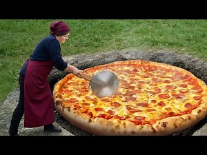 We Made The Biggest Village Pizza In Faraway Mountains