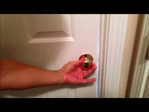 How To Pick A Bathroom Or Bedroom Door Lock