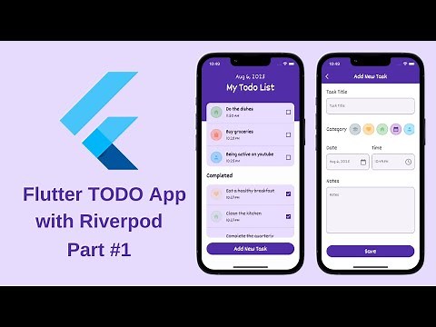 Flutter TODO App Tutorial | Riverpod State Management & Sqflite - Part 1 | No Talking