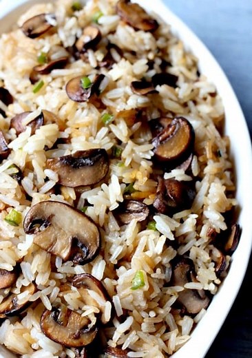 Spicy Mushroom Rice Recipe | An Addicting Rice Side Dish | Mantitlement