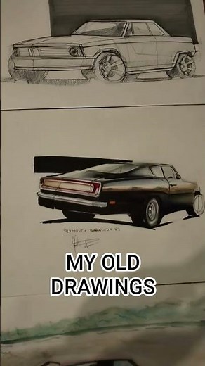 Showing Off My Classic Car Drawings | Artist Portfolio Showcase