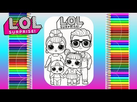 LOL surprise doll | doll family coloring pages | kids coloring | coloring pages | toy | learn colors