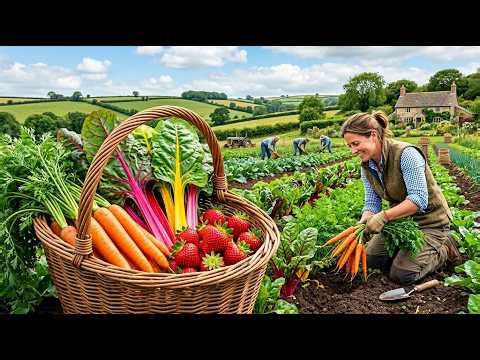 Spring Harvest in England | A Peaceful Escape to the Countryside 🌿 European Beautiful Village