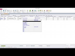 How to Build the route schedule which is used for recurring services and stops.