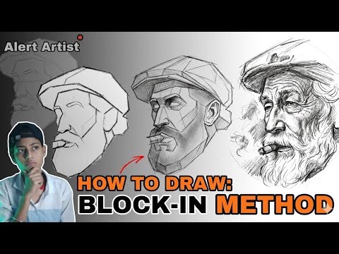 How To Draw Portrait Using The Block - In Method |Drawing Tutorial #freehand #art
