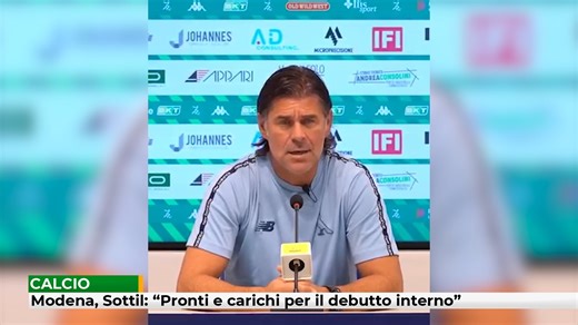 🗣️Modena, Sottil: “Pronti e carichi per il debutto interno” 🪖Il mister del Modena Andrea Sottil carica l'ambiente in vista del debutto di domani sera al Braglia contro l'Avellino Modena F.C. | Sport Channel 214