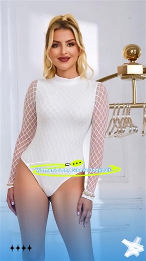 Women's Sheer Mesh Bodysuit: Stylish and Comfortable