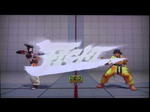 Juri (Korea) VS Makoto (Japan) Training Stage 1st Round | Ultimate SFIV Power Clash