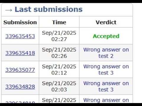 C. Queries for the Array at Educational Codeforces Round 154 (Rated for Div. 2)