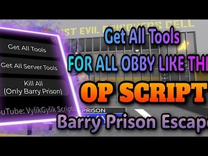 🔥Barry Prison Run & Support All Obby OP SCRIPT - GET ALL TOOLS, KILL ALL & More 🤩 | *PASTEBIN 2025*