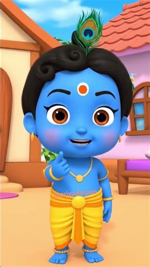 🦚🪈 krishna ko chay ☕ nai deti#cartoon #cute #krishna #shorts