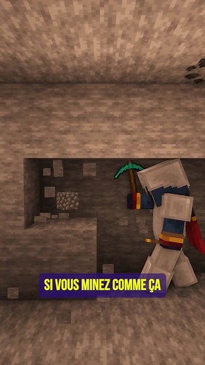Miner plus vite sur Minecraft #pourtoi #minecraft #fyp #foryou #minecrafttutorial