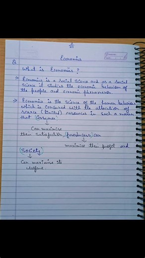 What is Economics? | Economics Definition Made Simple | Handwritten Notes 📘