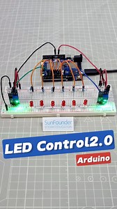 30K views · 217 reactions | Turn LEDs into a Flowing River with Your Hand! #ArduinoDIY #LEDFlow #ObstacleSensor #MotionDetection #InfraredSensor | SunFounder OpenSource | Facebook