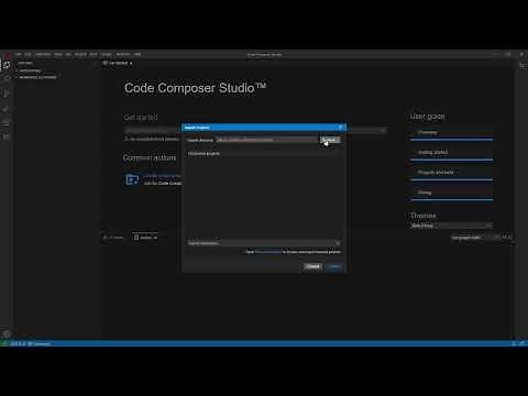 Importing existing Code Composer Studio 12.x projects to your Code Composer Studio 20.x workspace