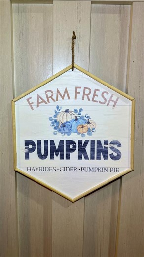 Farm Fresh Pumpkins Fall Dollar Tree DIY #falldiy #dollartree #CraftyBeach #falldecor | Crafty Beach