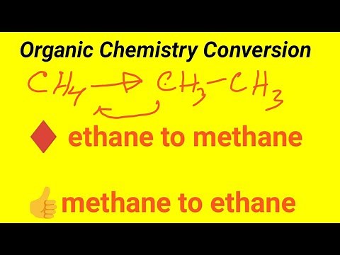 Organic Chemistry Conversion:From Methane(CH4) to Ethane ||From Ethane to Methane-English Tutorial