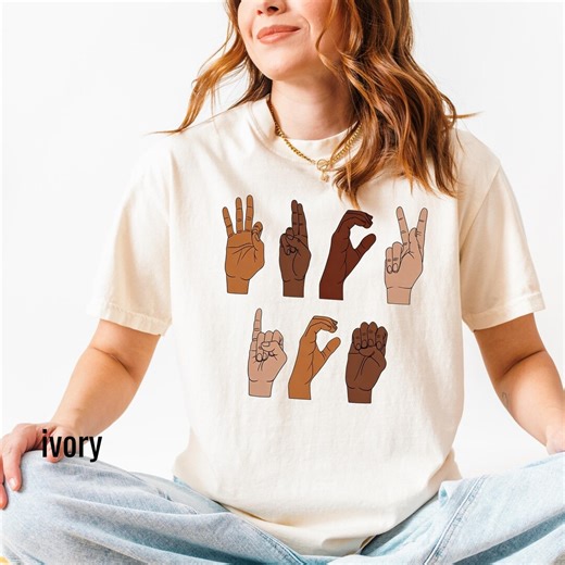 ASL Hand Sign Language T-shirt, F*ck ICE Sweatshirt, Social Justice Tee, Chinga La Migra Activist Gift - Etsy