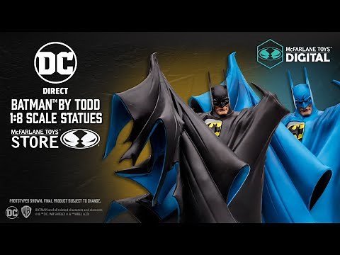 NEW DC Direct™ Batman™ by Todd McFarlane Bundle (2) 1:8 Scale PVC Statues | Action Figure Showcase