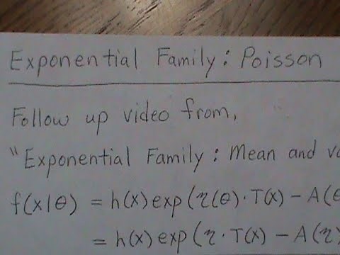 Exponential Family: Poisson Distribution