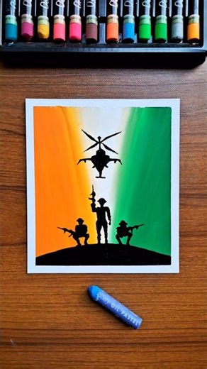 Republic Day Status #republicday #oilpastel #26january #shorts