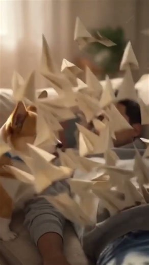 Dog Nudge Sparks Paper Airplane EXPLOSION! 🐶✈️😲