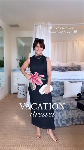 Susie Wright • Style Editor on Instagram: "Time to start thinking about VACATION dresses! ☀️ For details on these vacation outfits, comment DRESS and I’ll send you the links! ✈️ I’m planning my next sunny vacation to Mexico and need help packing! Let me know where you’re headed to for some sun and which dress is your fave! Dress 1 or 2? 🌴 @saks #saks #sakspartner Follow my LTK @susie.wright on the @shop.LTK app to view this post and get my exclusive app-only content! #liketkit #LTKOver40 #LTKSe