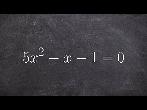 Determine and describe the discriminant