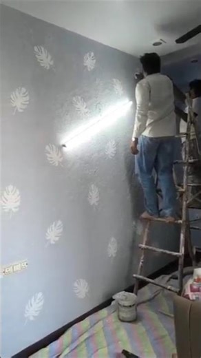 Texture wall design me colour fill kaise karte hai !