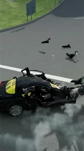Mazda RX7 Jump Brake Test – Realistic Car Crash!